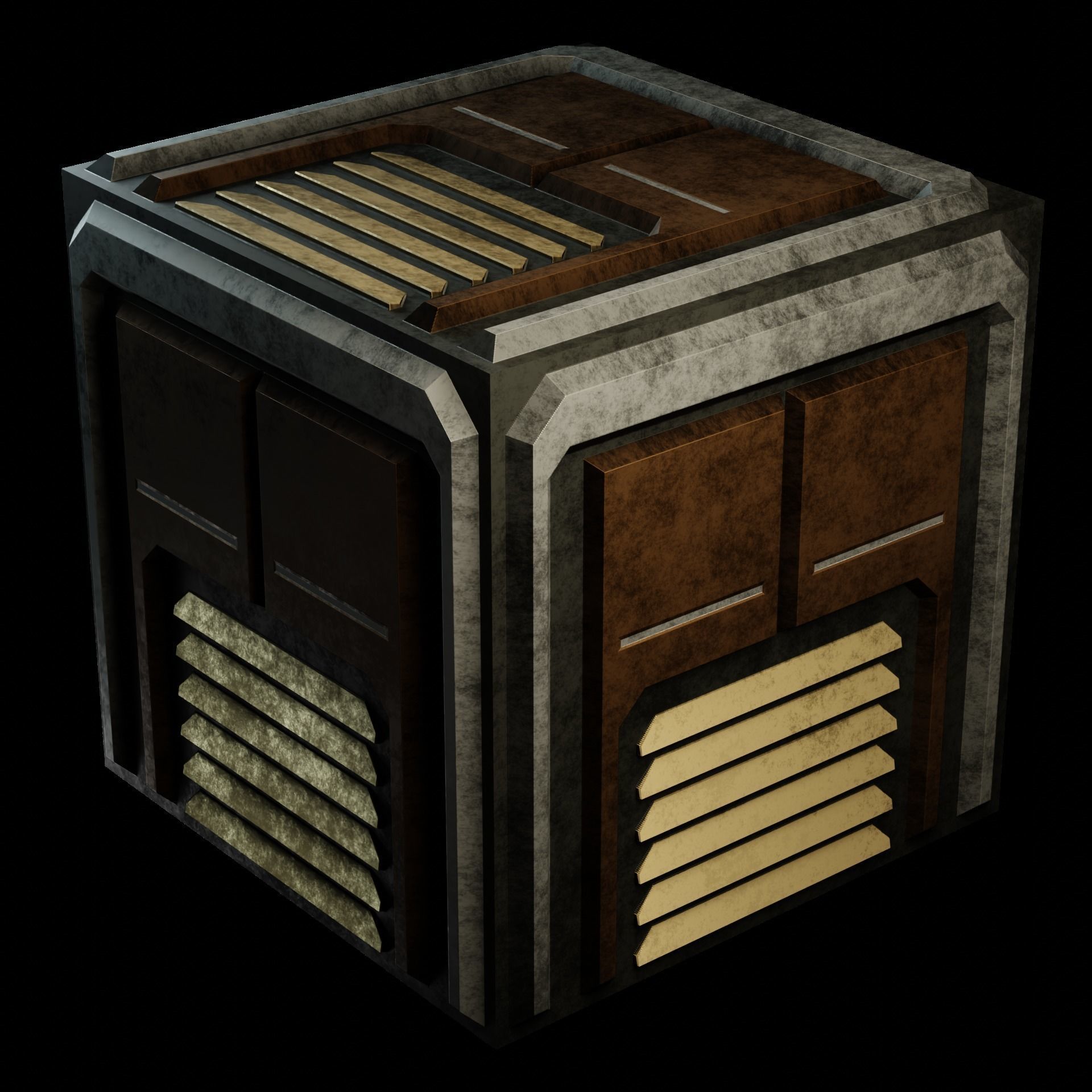 40 Simple Procedural Sci-Fi Shaders Pack - 1 3D model_55