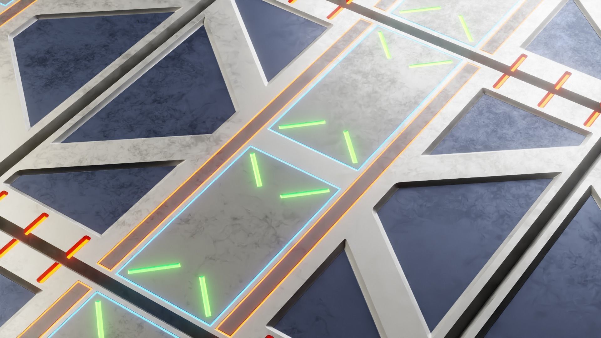 40 Simple Procedural Sci-Fi Shaders Pack - 1 3D model_40