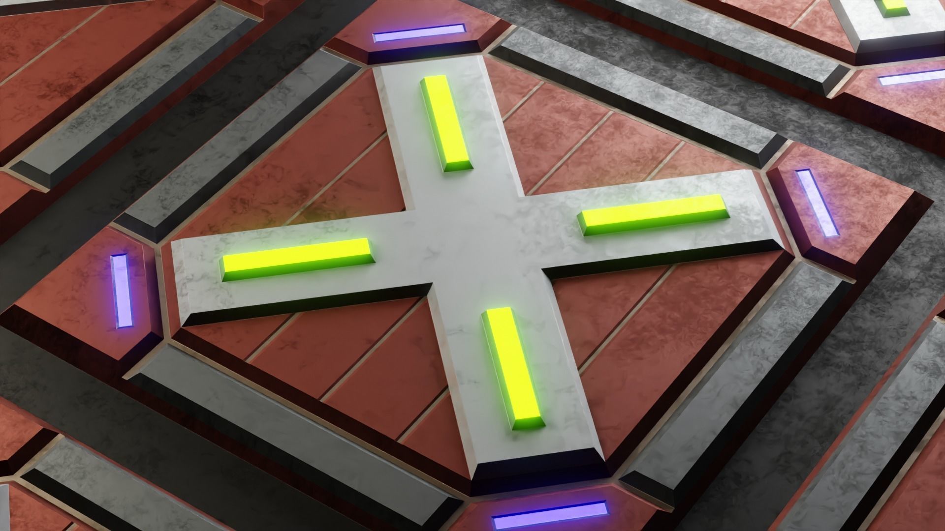 40 Simple Procedural Sci-Fi Shaders Pack - 1 3D model_18