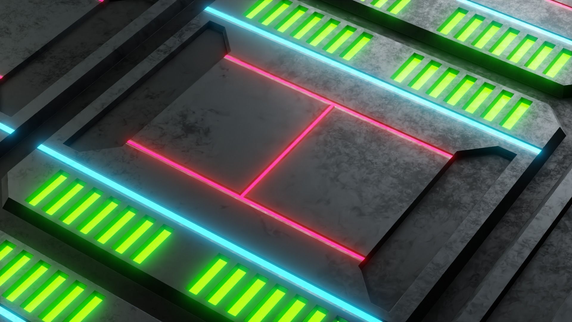 40 Simple Procedural Sci-Fi Shaders Pack - 1 3D model_21