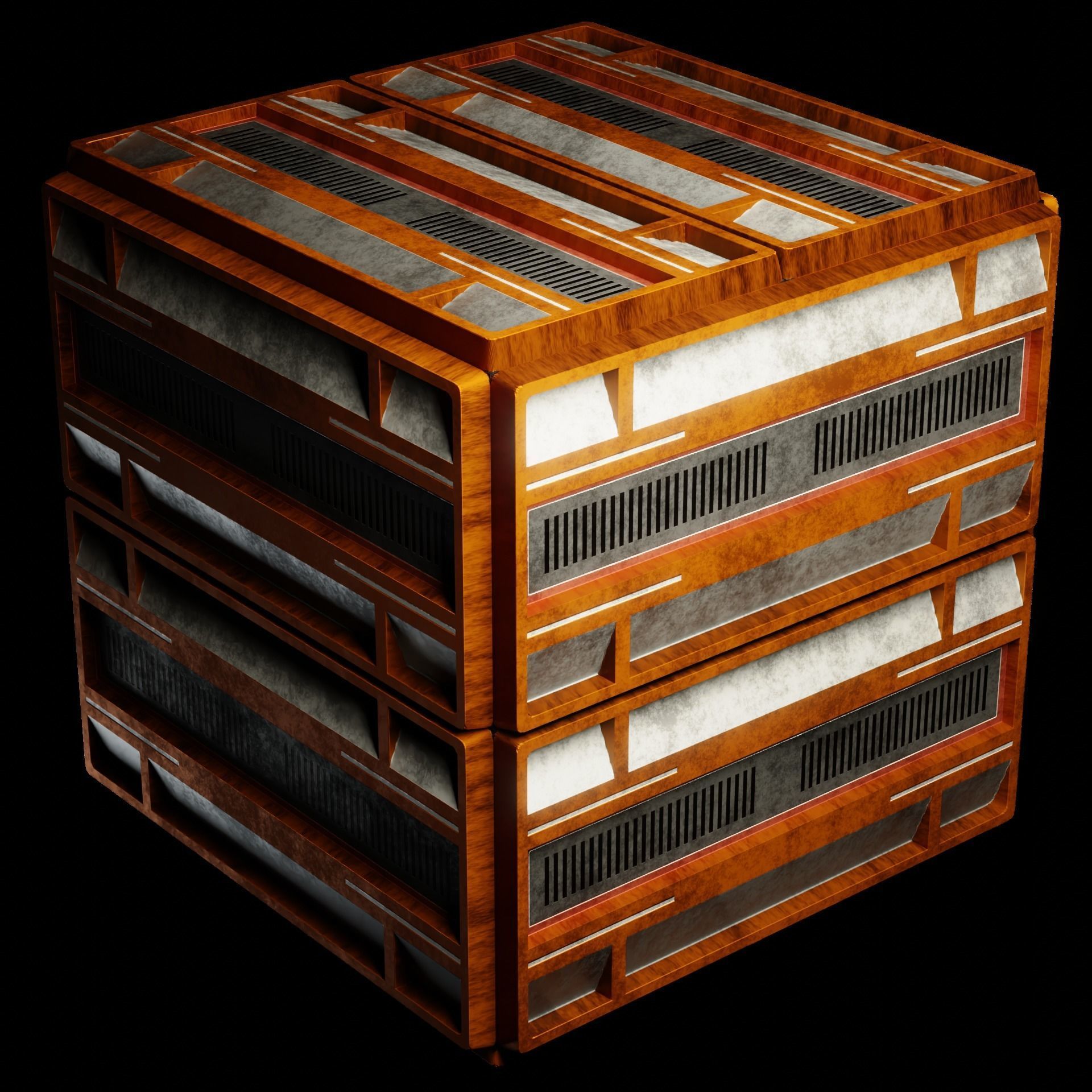 40 Simple Procedural Sci-Fi Shaders Pack - 1 3D model_81