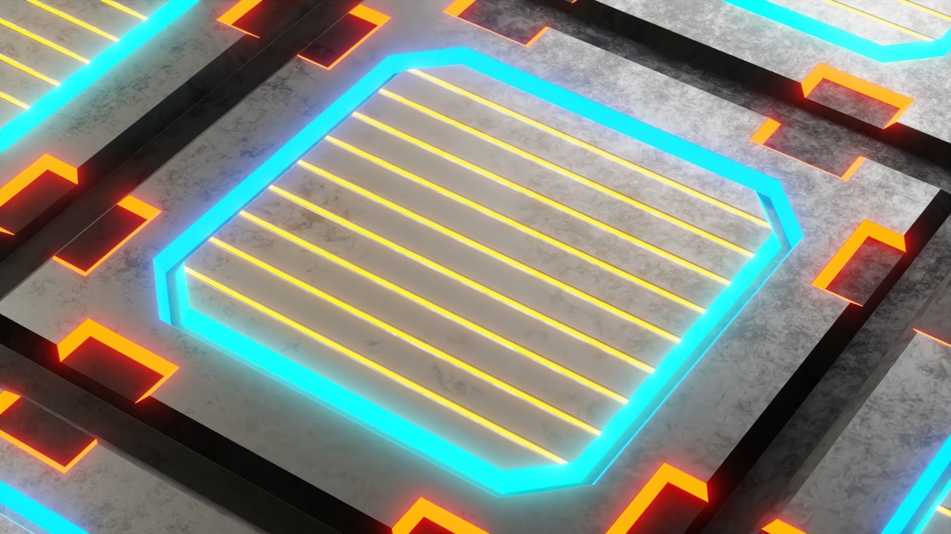 40 Simple Procedural Sci-Fi Shaders Pack - 1 3D model_26