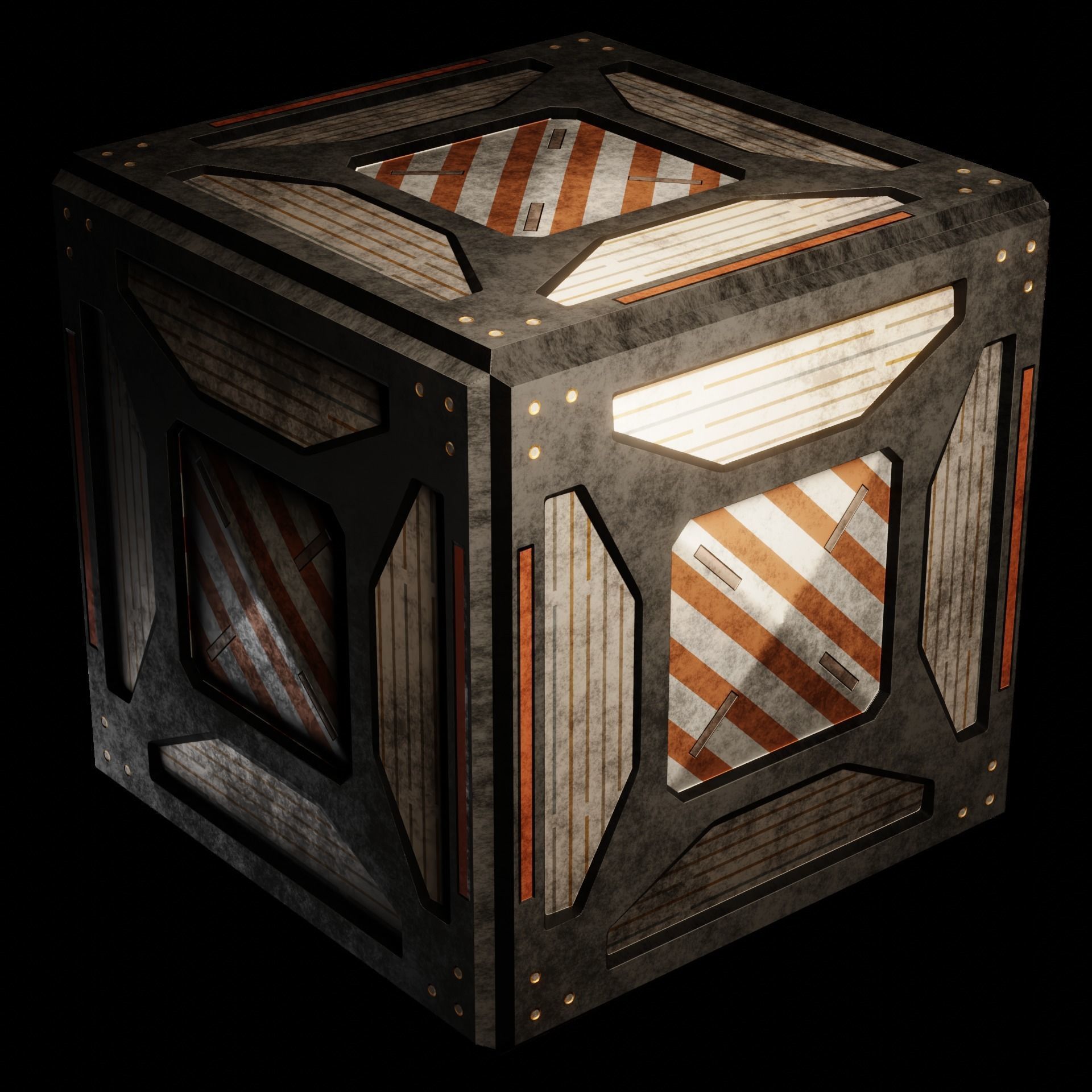 40 Simple Procedural Sci-Fi Shaders Pack - 1 3D model_47