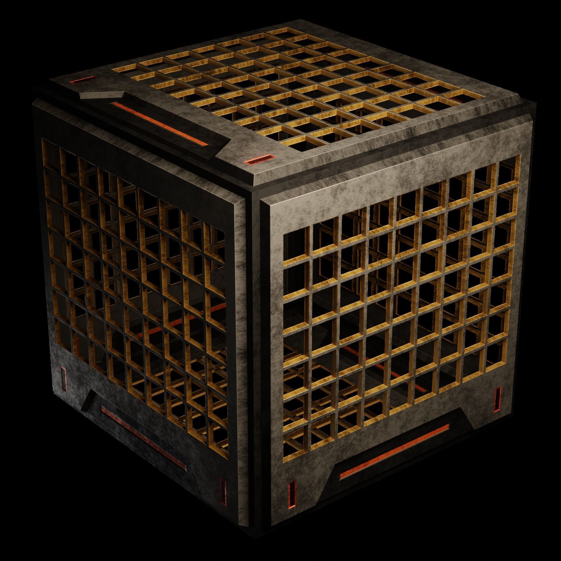 40 Simple Procedural Sci-Fi Shaders Pack - 1 3D model_52