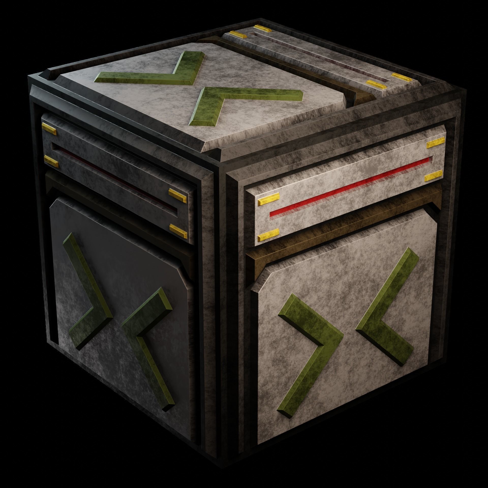 40 Simple Procedural Sci-Fi Shaders Pack - 1 3D model_59