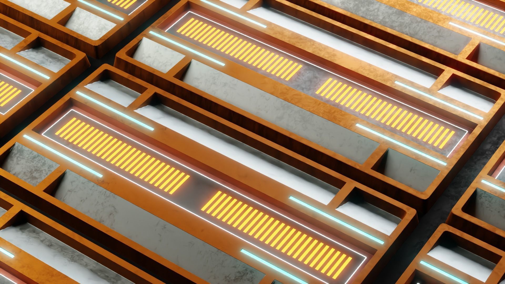 40 Simple Procedural Sci-Fi Shaders Pack - 1 3D model_41