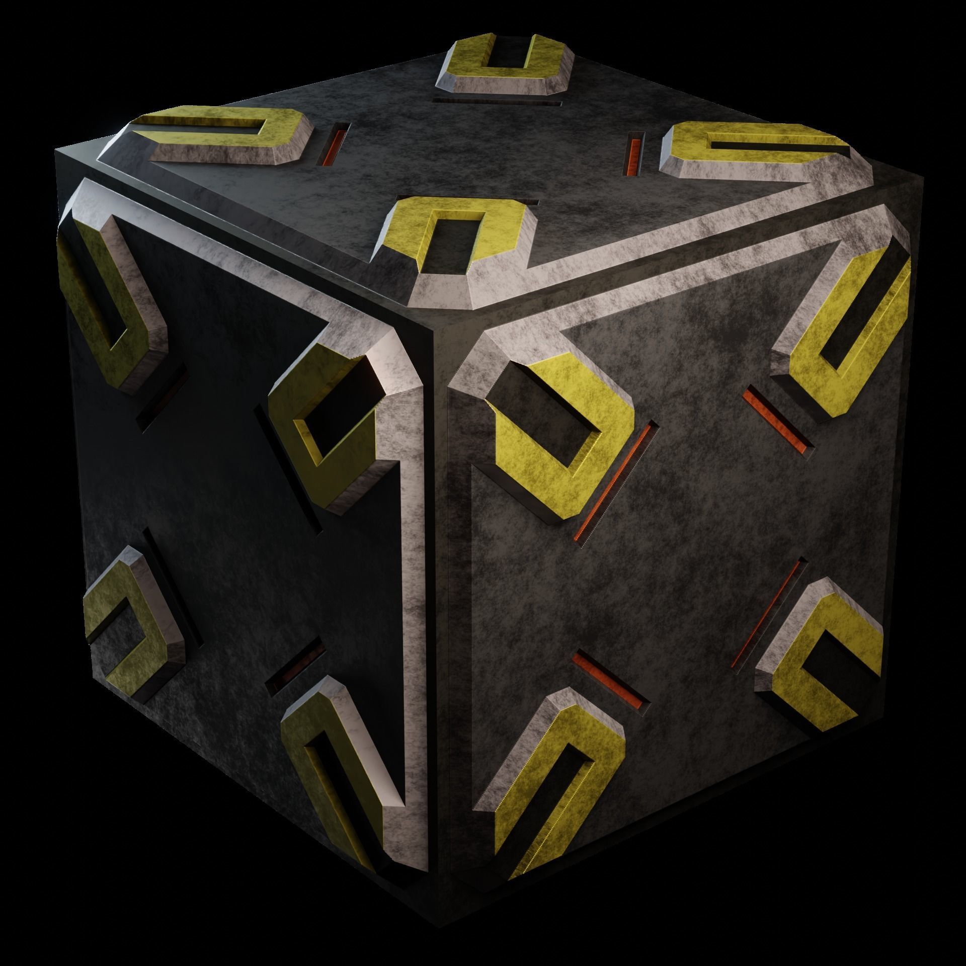 40 Simple Procedural Sci-Fi Shaders Pack - 1 3D model_65