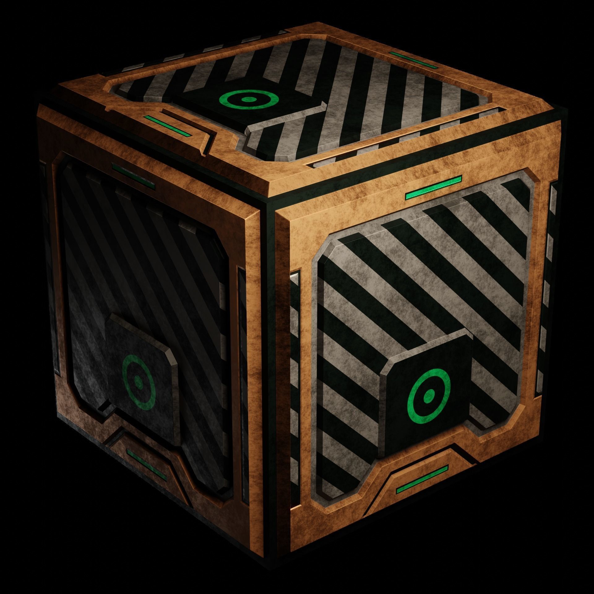 40 Simple Procedural Sci-Fi Shaders Pack - 1 3D model_51