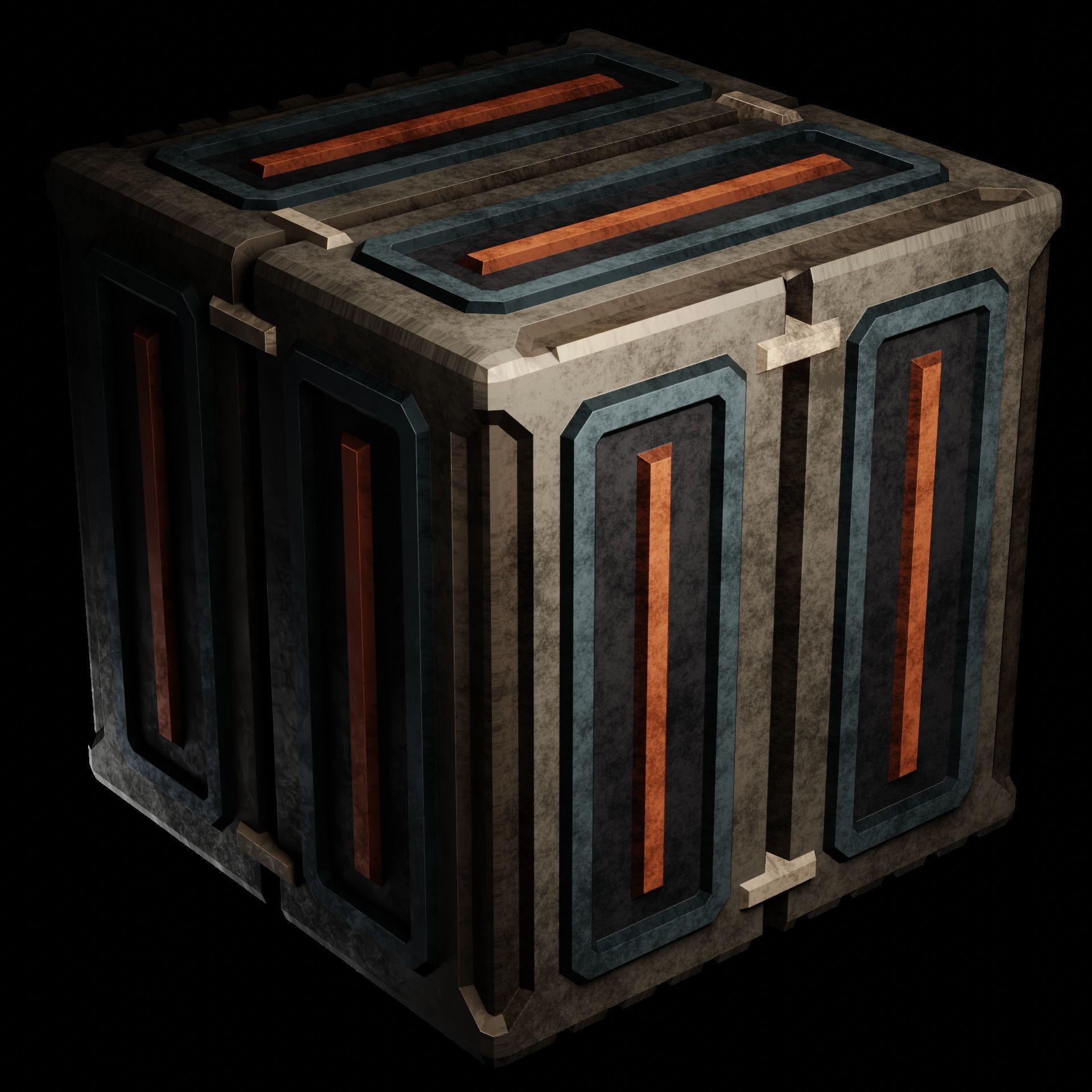 40 Simple Procedural Sci-Fi Shaders Pack - 1 3D model_74