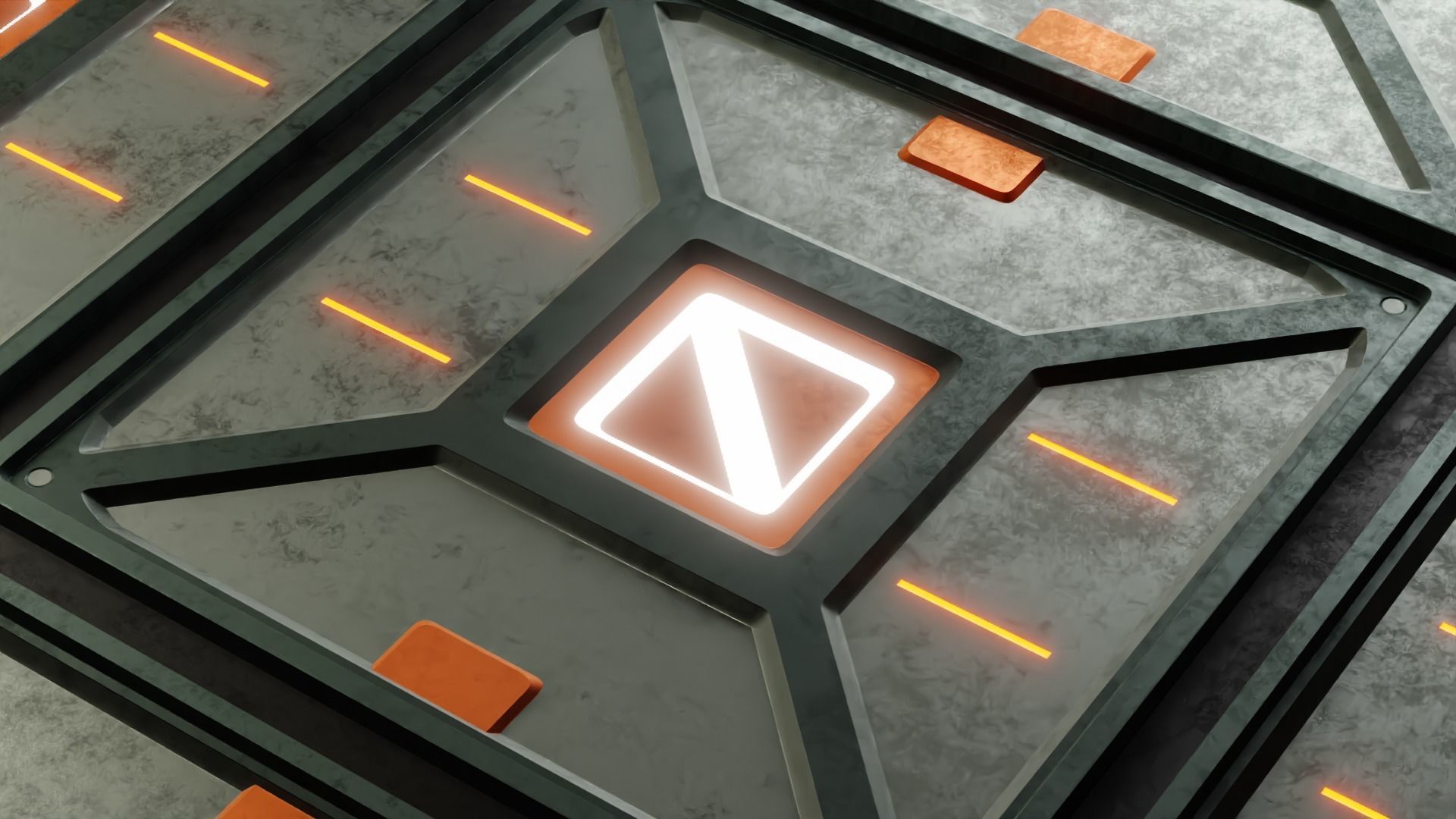 40 Simple Procedural Sci-Fi Shaders Pack - 1 3D model_4