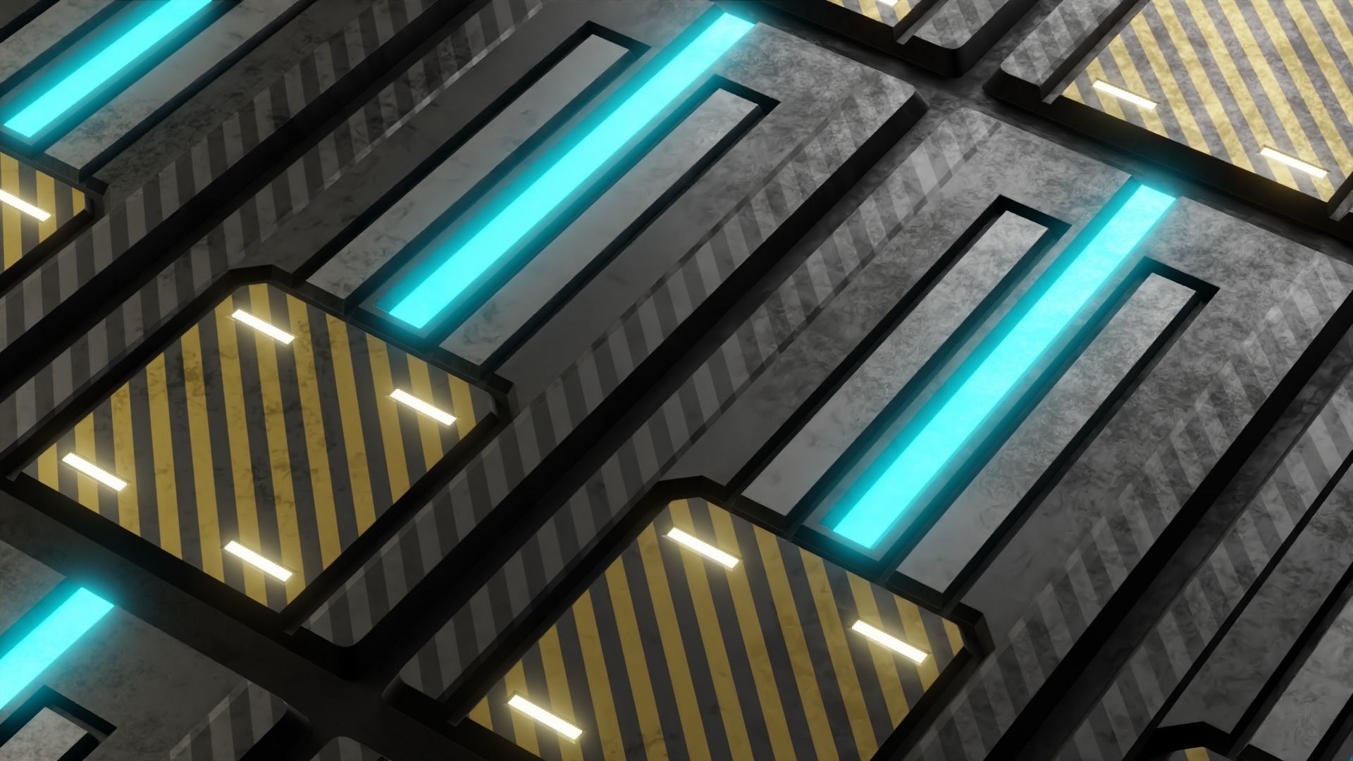 40 Simple Procedural Sci-Fi Shaders Pack - 1 3D model_17