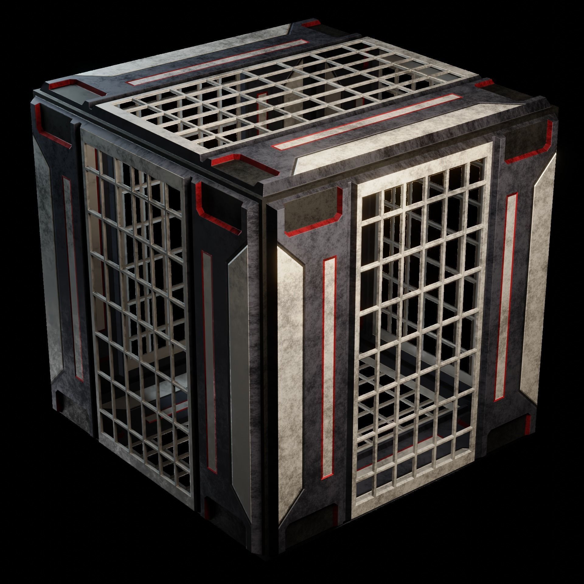 40 Simple Procedural Sci-Fi Shaders Pack - 1 3D model_56