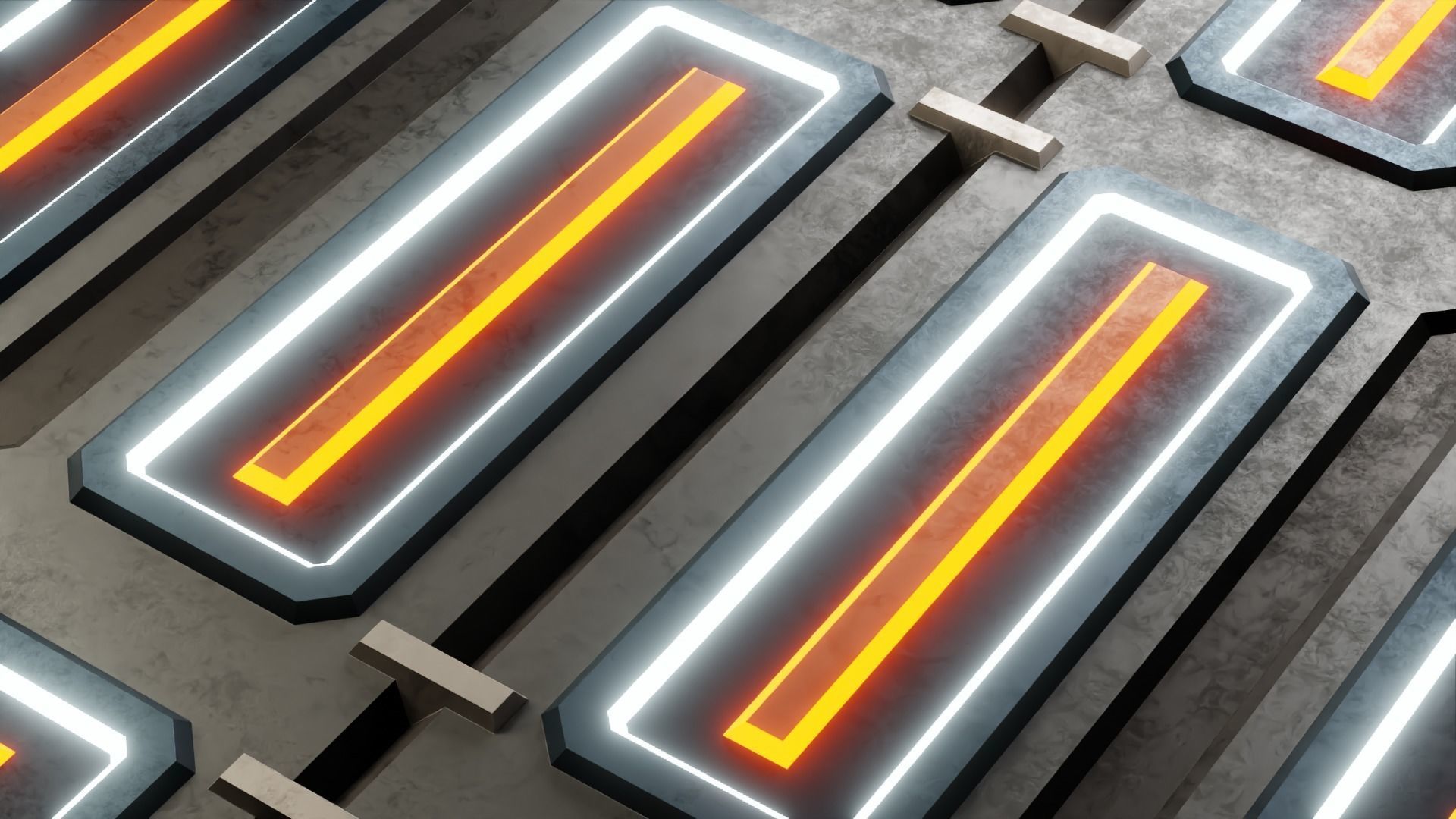 40 Simple Procedural Sci-Fi Shaders Pack - 1 3D model_34