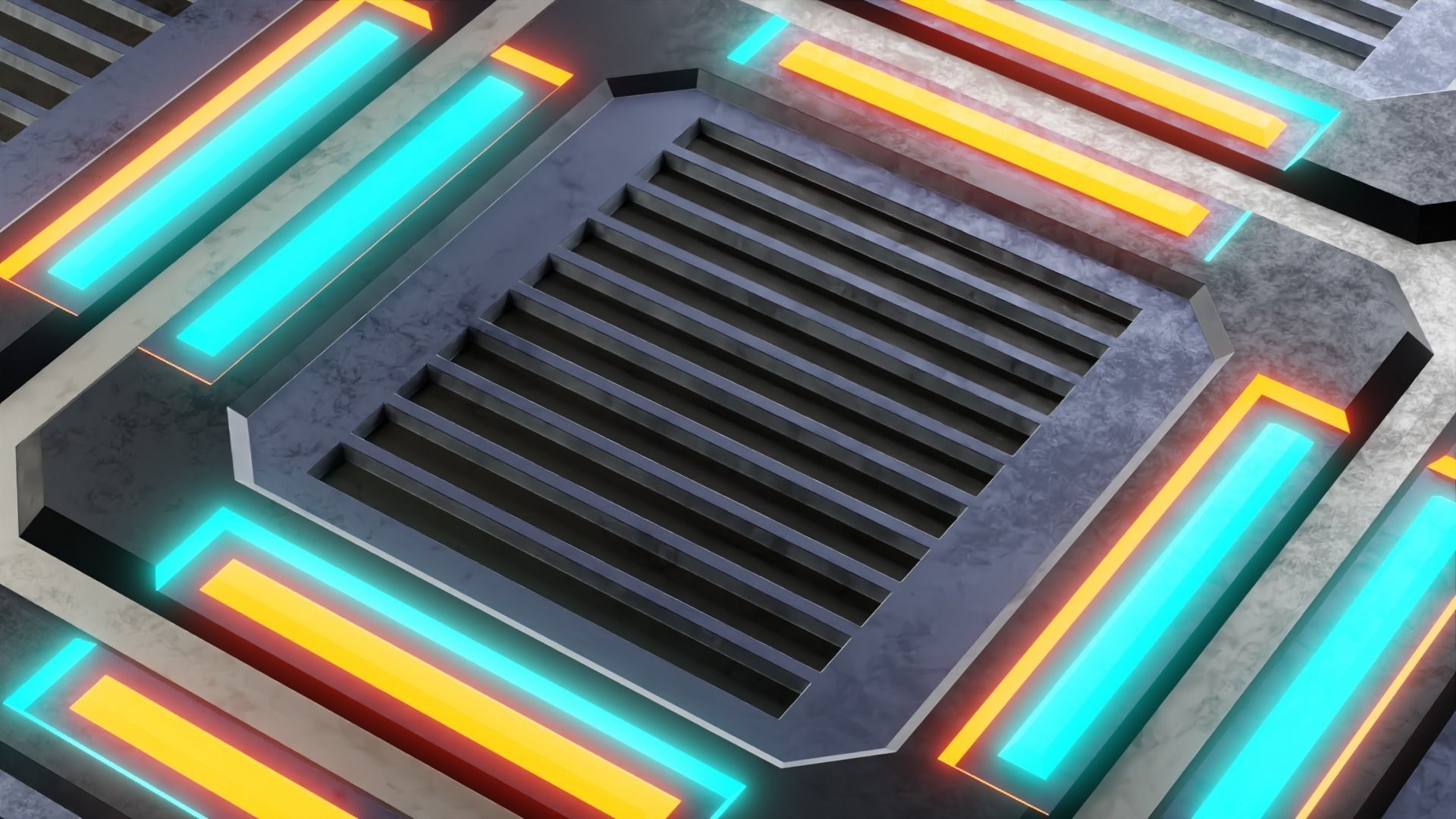 40 Simple Procedural Sci-Fi Shaders Pack - 1 3D model_29