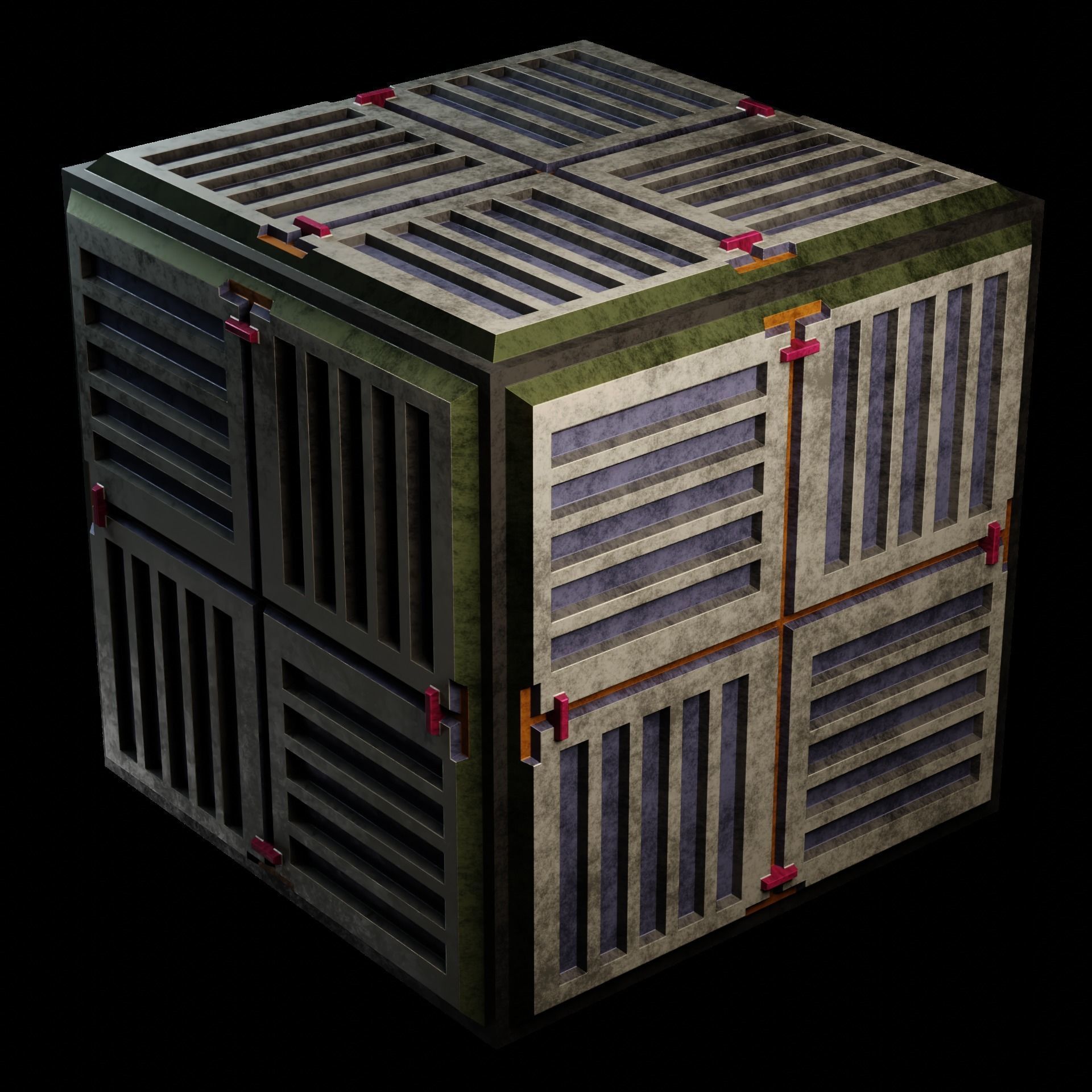 40 Simple Procedural Sci-Fi Shaders Pack - 1 3D model_67