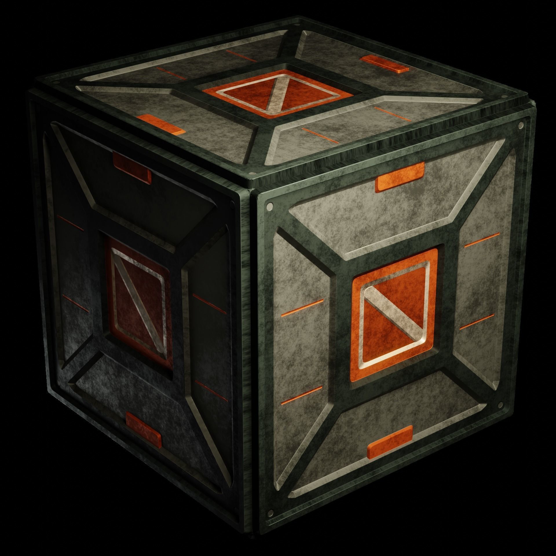 40 Simple Procedural Sci-Fi Shaders Pack - 1 3D model_44