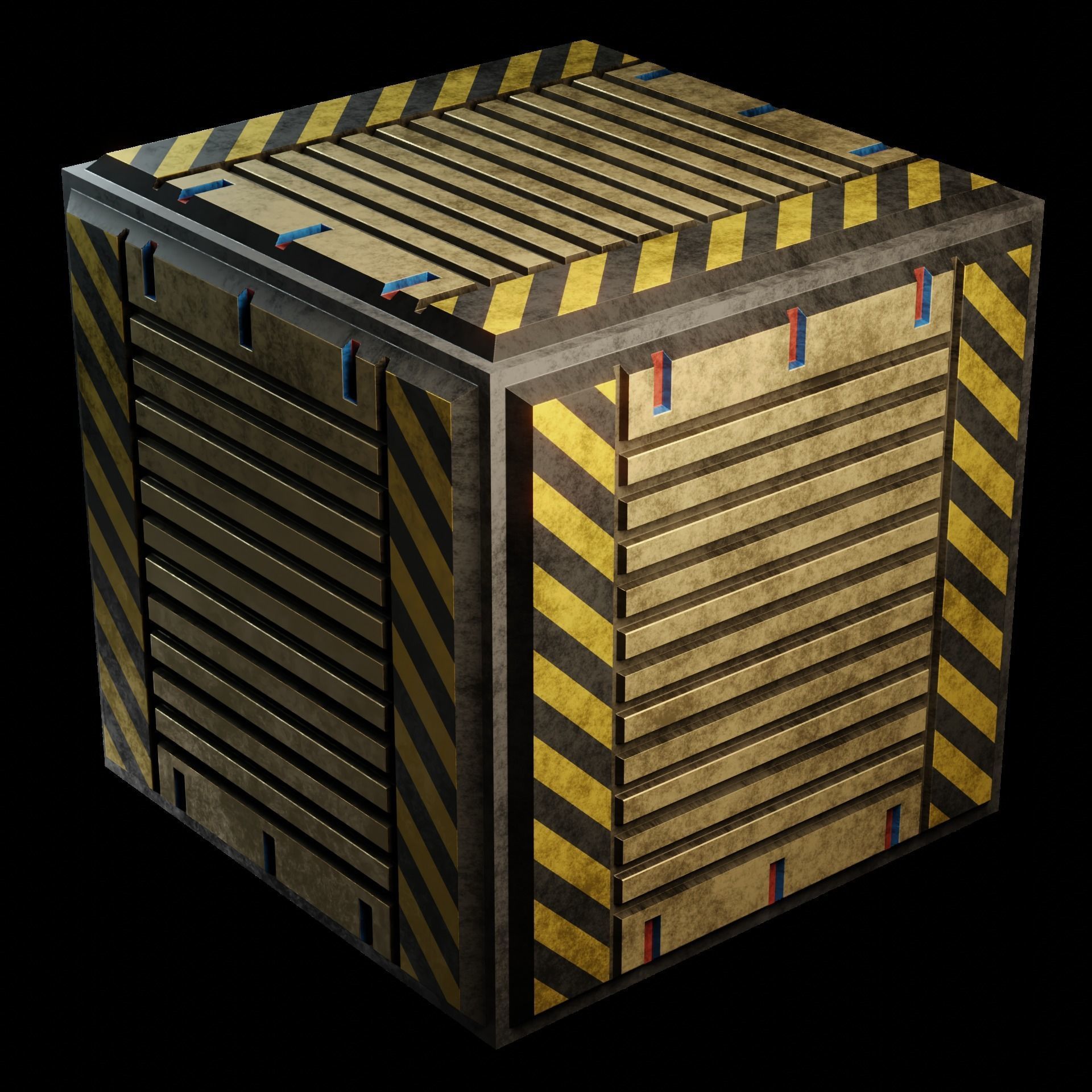 40 Simple Procedural Sci-Fi Shaders Pack - 1 3D model_68