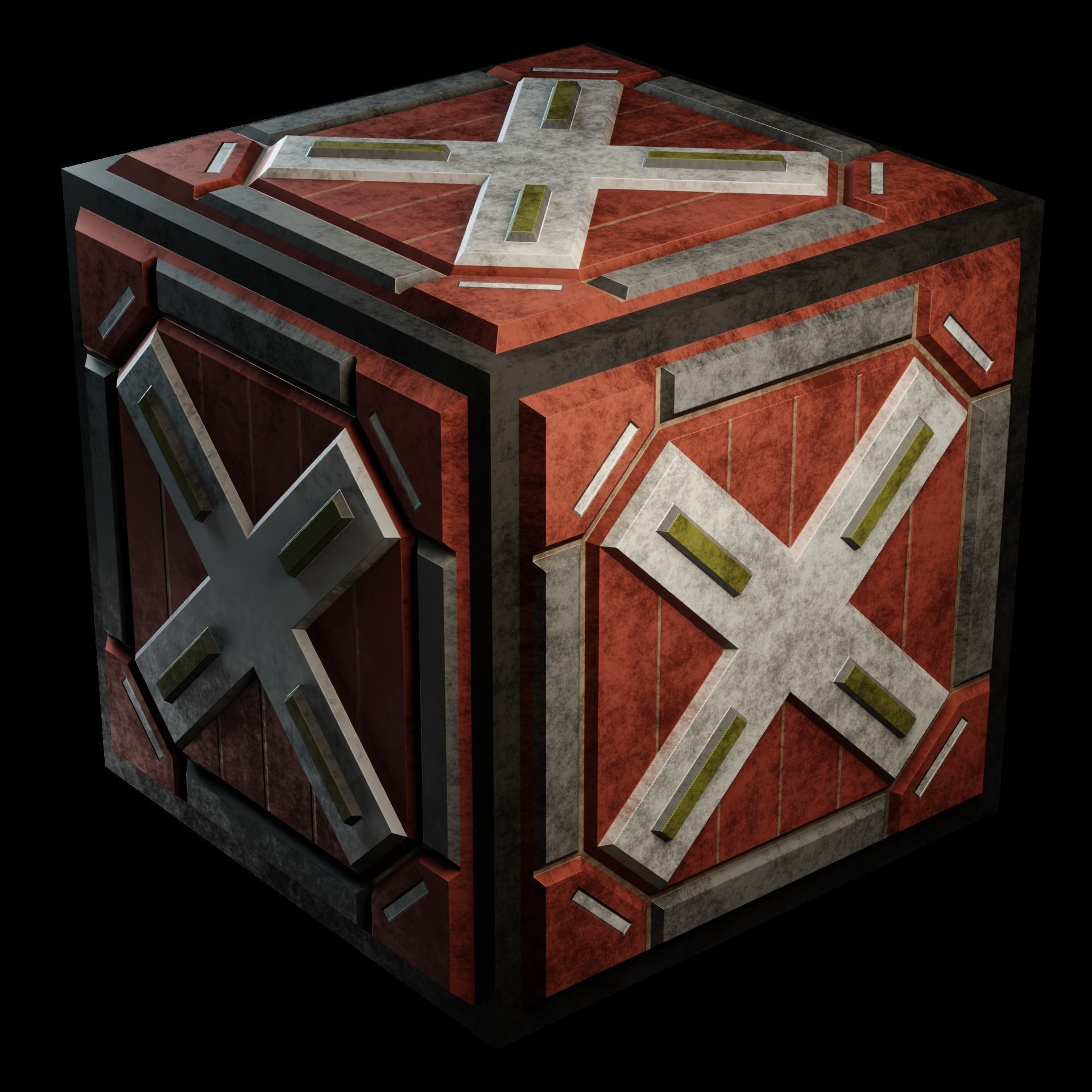 40 Simple Procedural Sci-Fi Shaders Pack - 1 3D model_58