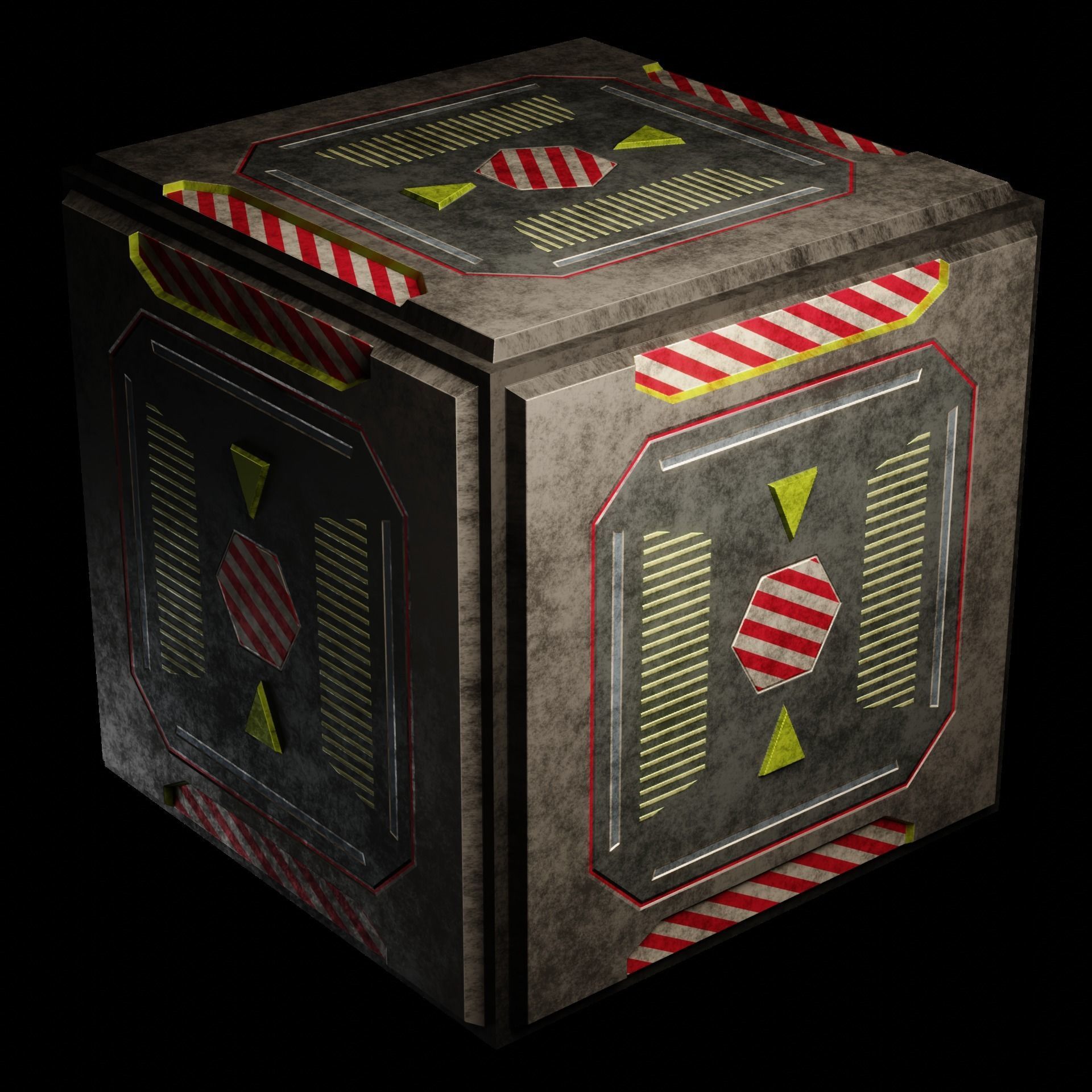 40 Simple Procedural Sci-Fi Shaders Pack - 1 3D model_48