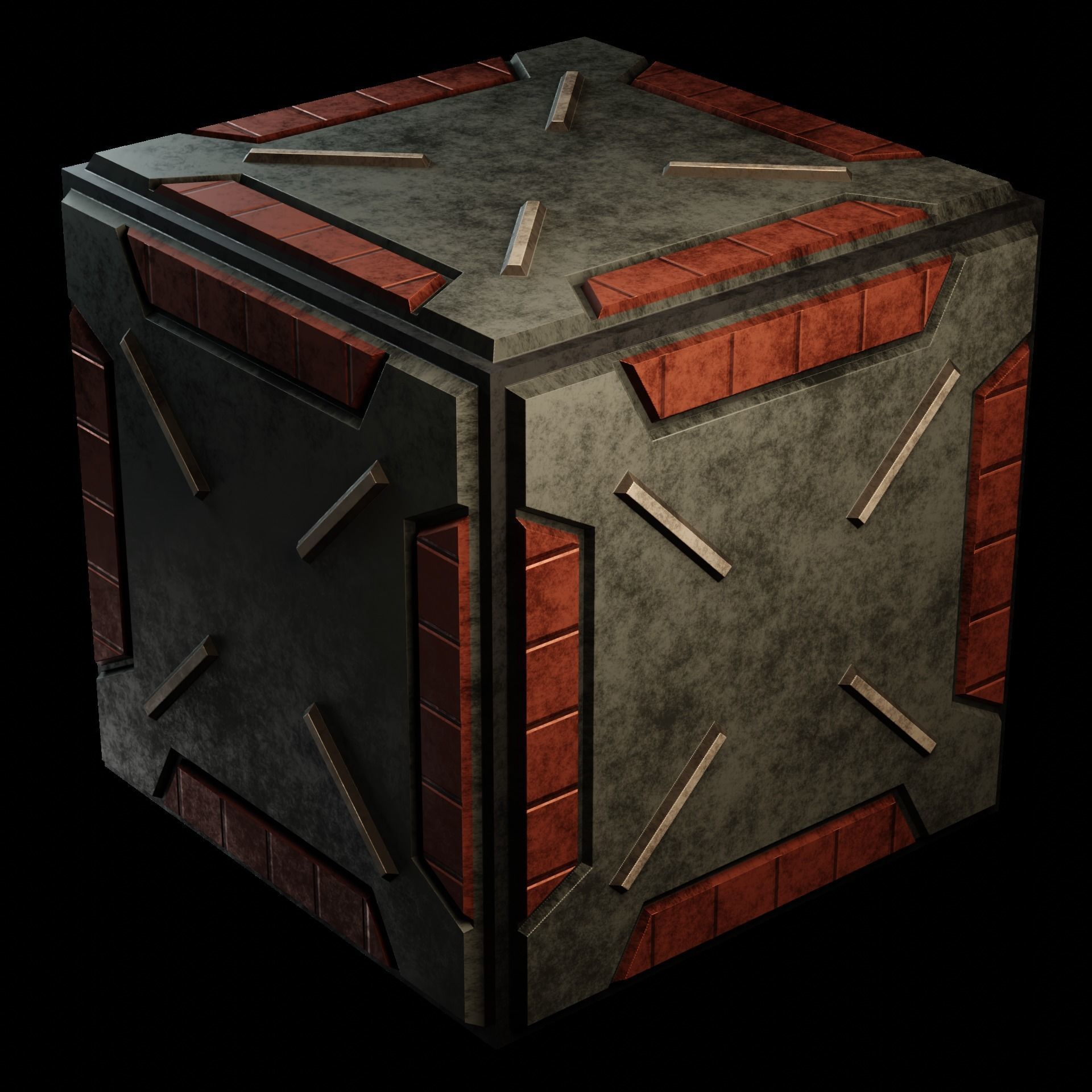 40 Simple Procedural Sci-Fi Shaders Pack - 1 3D model_62