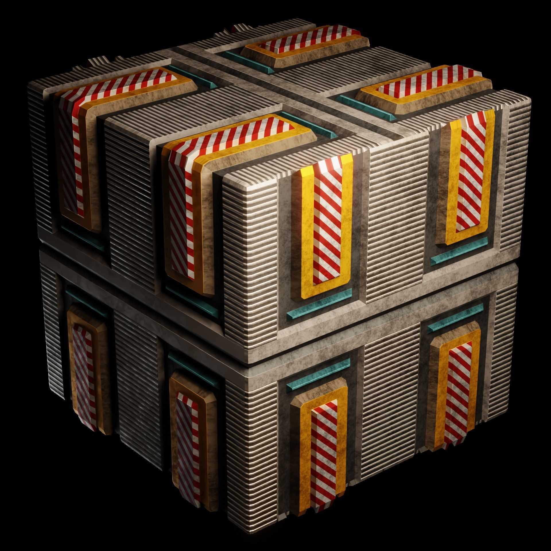 40 Simple Procedural Sci-Fi Shaders Pack - 1 3D model_76