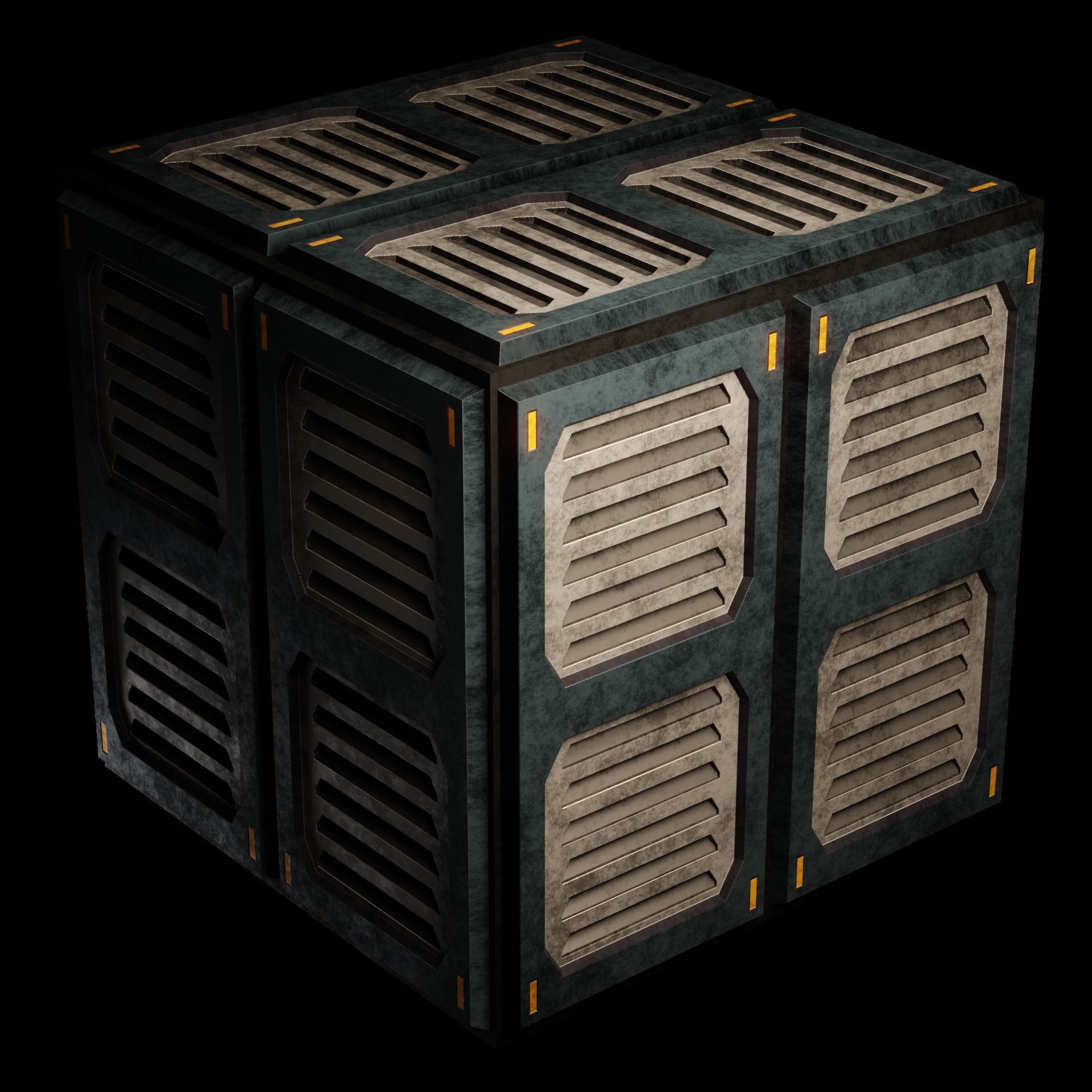 40 Simple Procedural Sci-Fi Shaders Pack - 1 3D model_54