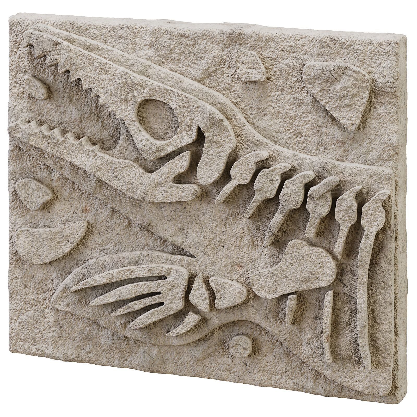 DIY Fossil Art Collection 3D model_4