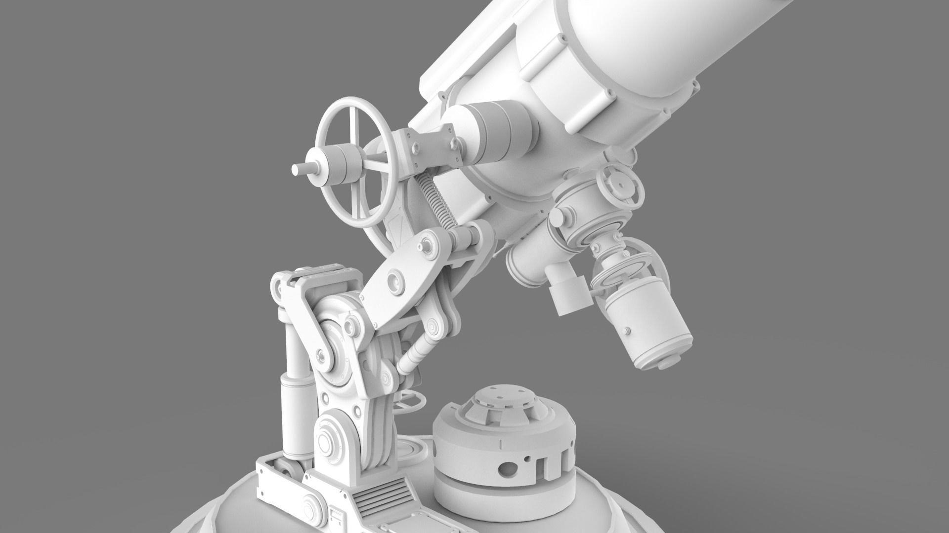 Astronomical Telescope Pack 4 In 1 - Untextured 3D model_22