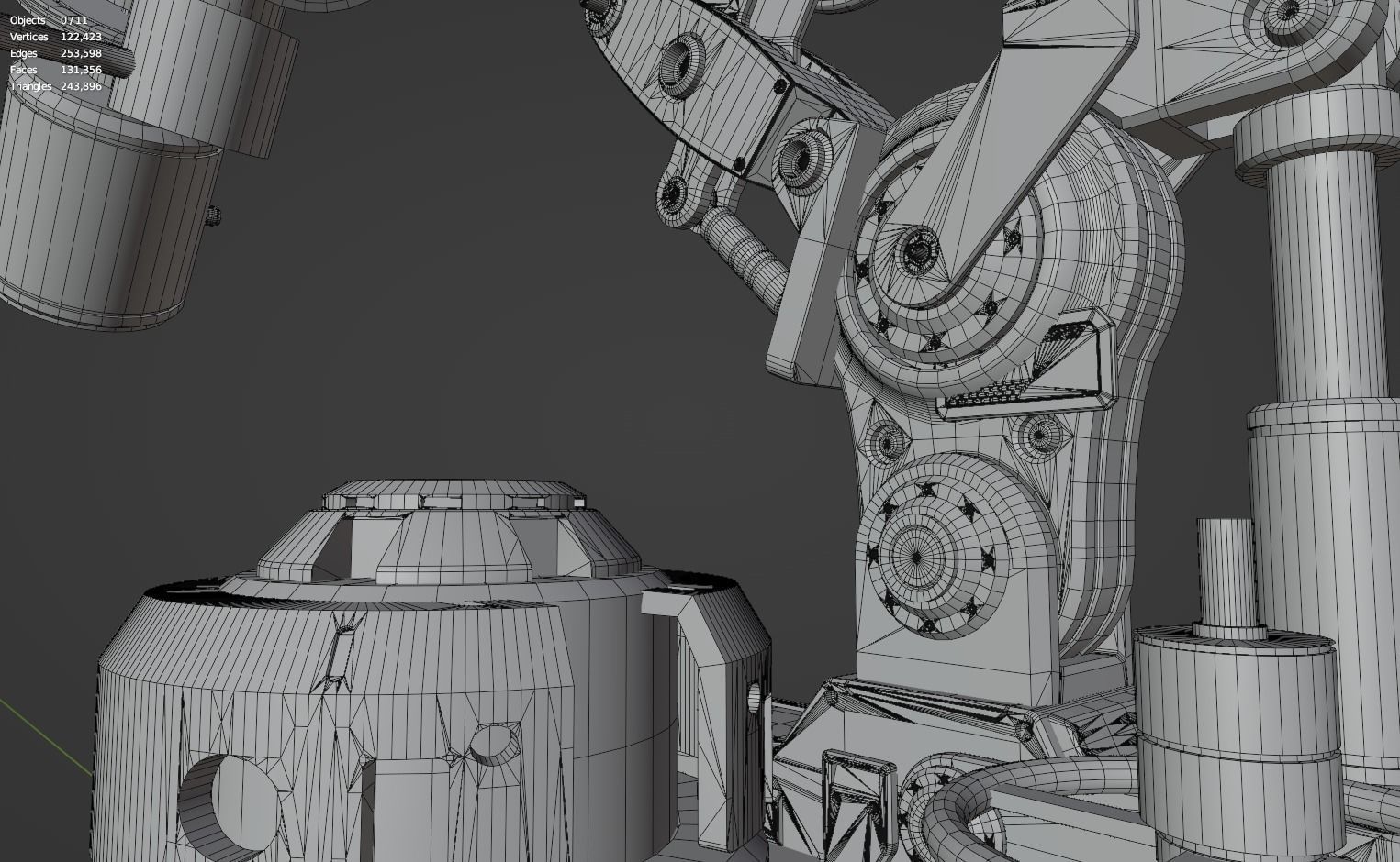 Astronomical Telescope Pack 4 In 1 - Untextured 3D model_73