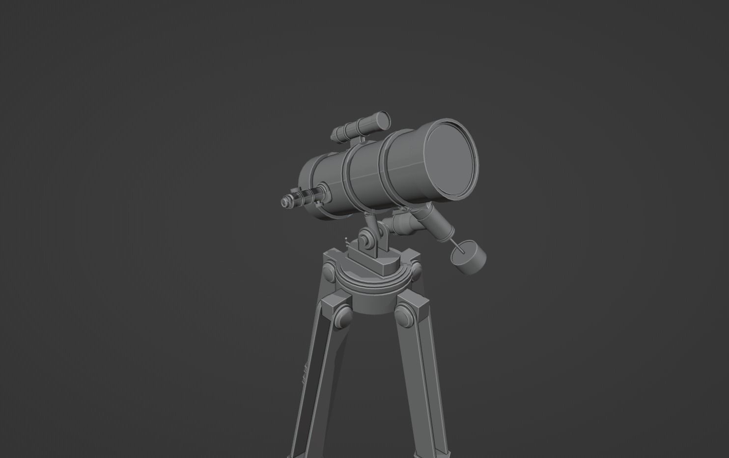 Astronomical Telescope Pack 4 In 1 - Untextured 3D model_54