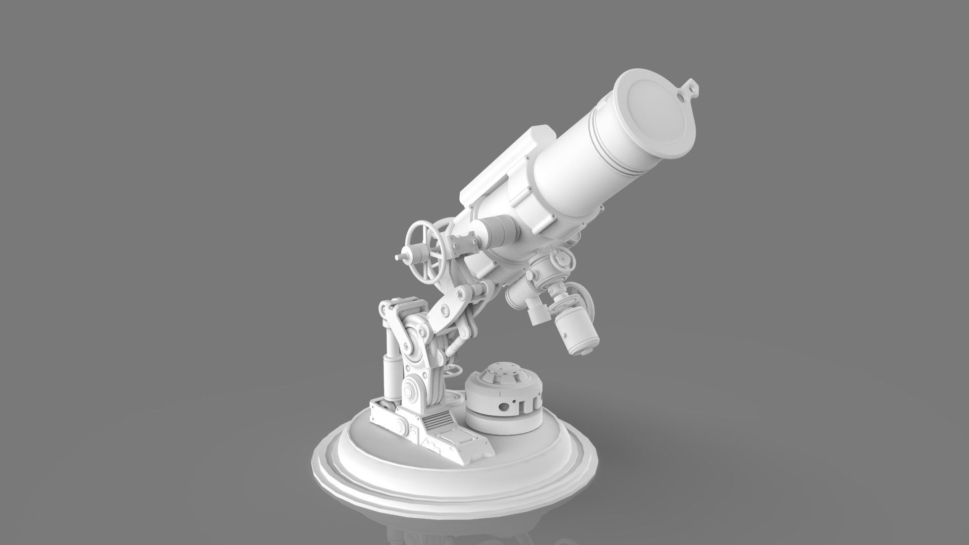 Astronomical Telescope Pack 4 In 1 - Untextured 3D model_23