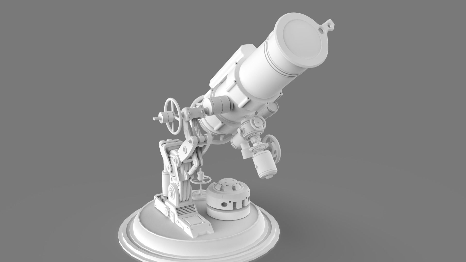 Astronomical Telescope Pack 4 In 1 - Untextured 3D model_21