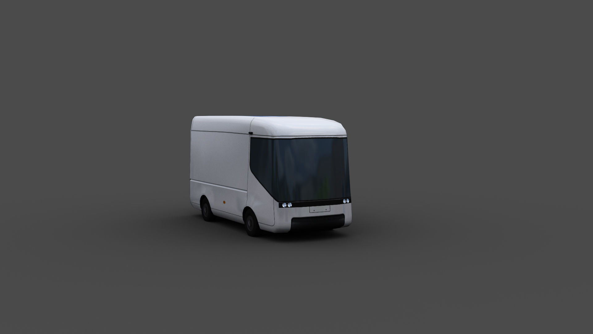 Arrival Electric Delivery Van Low-poly 3D model_3