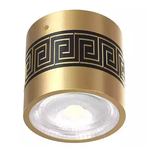  Spotlight meander pattern Low-poly 3D model