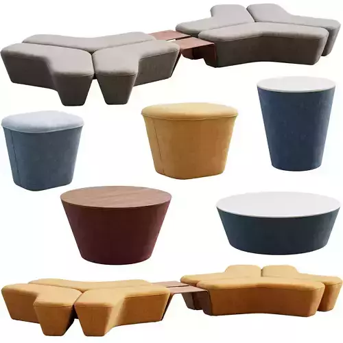 Pouf Q5 By Davis 3D model