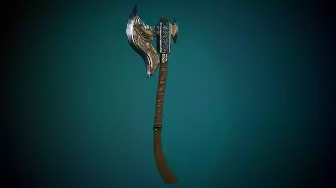 Stylized Warrior Axe GameReady