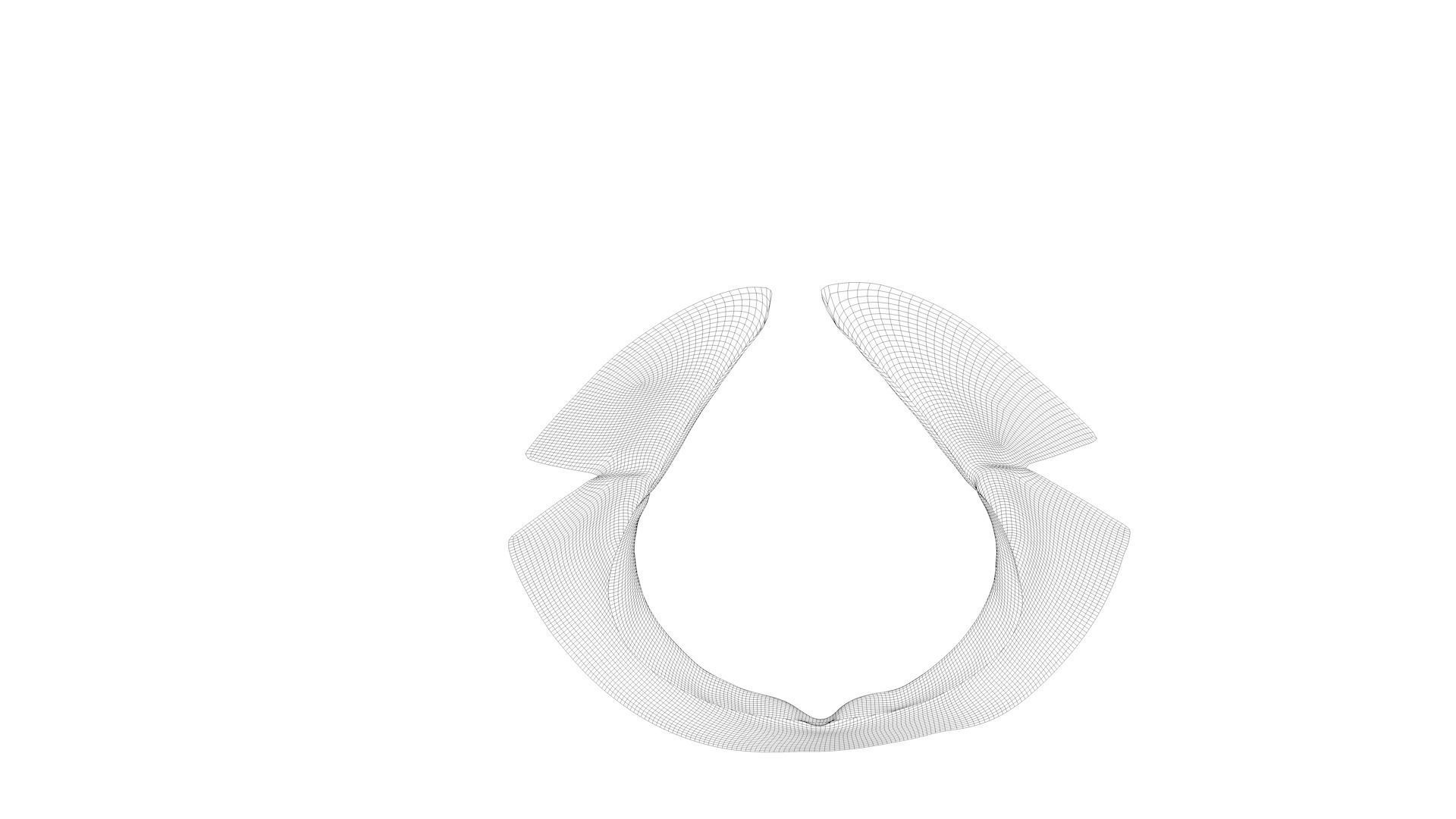 Dress collars scarves and necklaces decorated 3d models 3D model_8