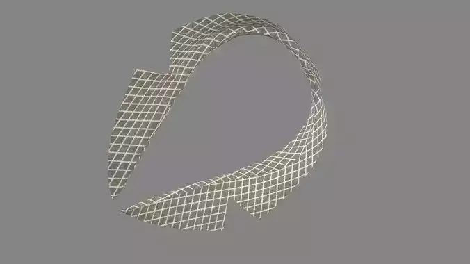 Dress collars scarves and necklaces decorated 3d models