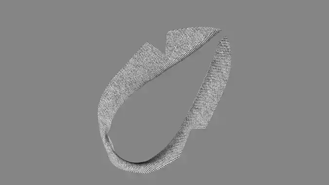 Dress collars scarves and necklaces decorated 3d models