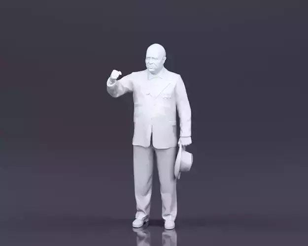 S00026 Nikita Khrushchev 3dp 3D print model