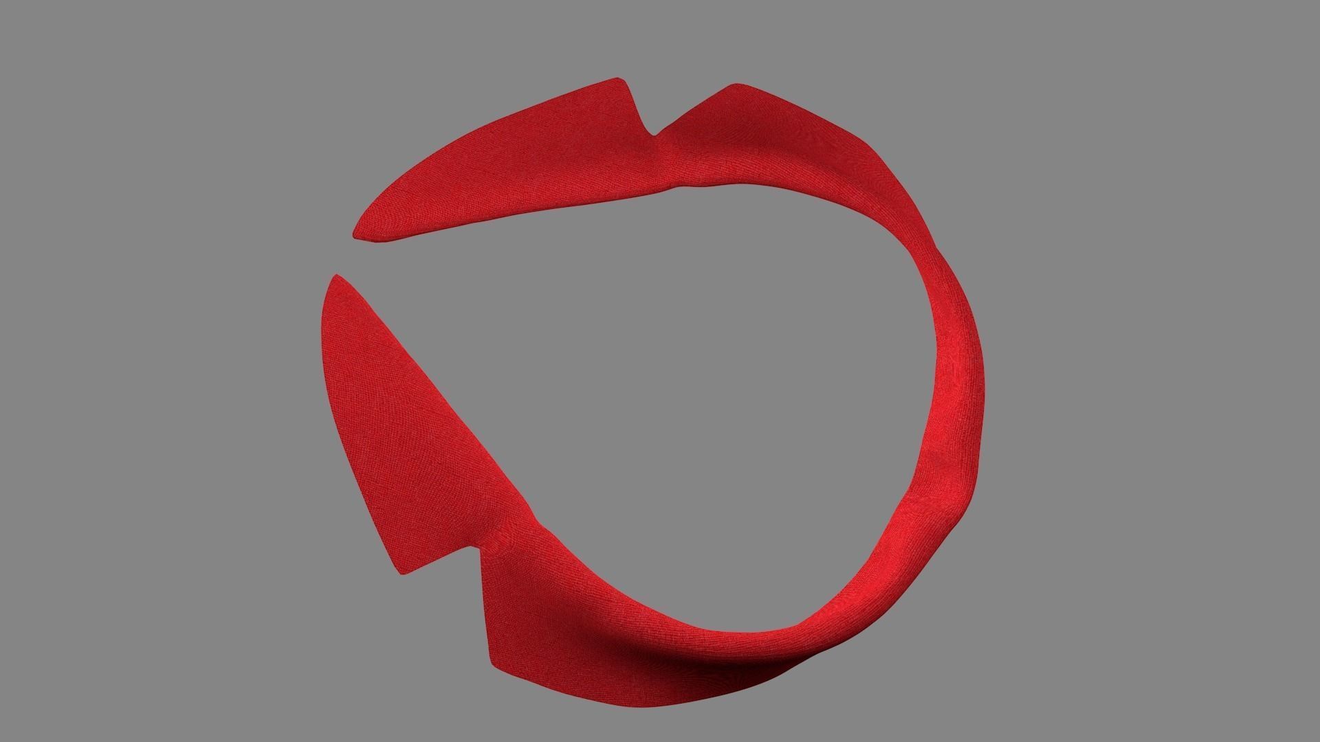 Dress collars scarves and necklaces decorated 3d models 3D model_4