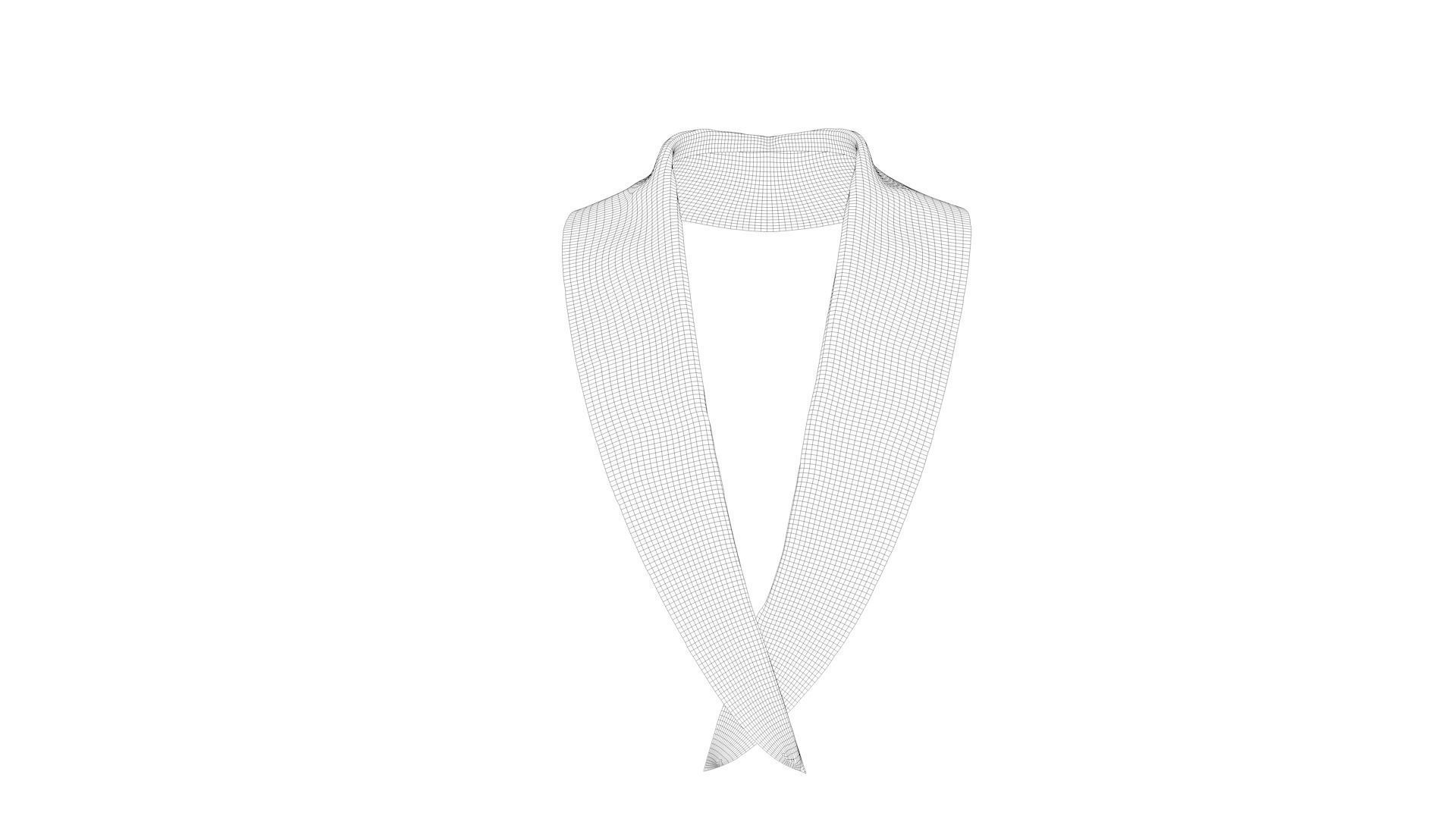 Dress collars scarves and necklaces decorated 3d models 3D model_7