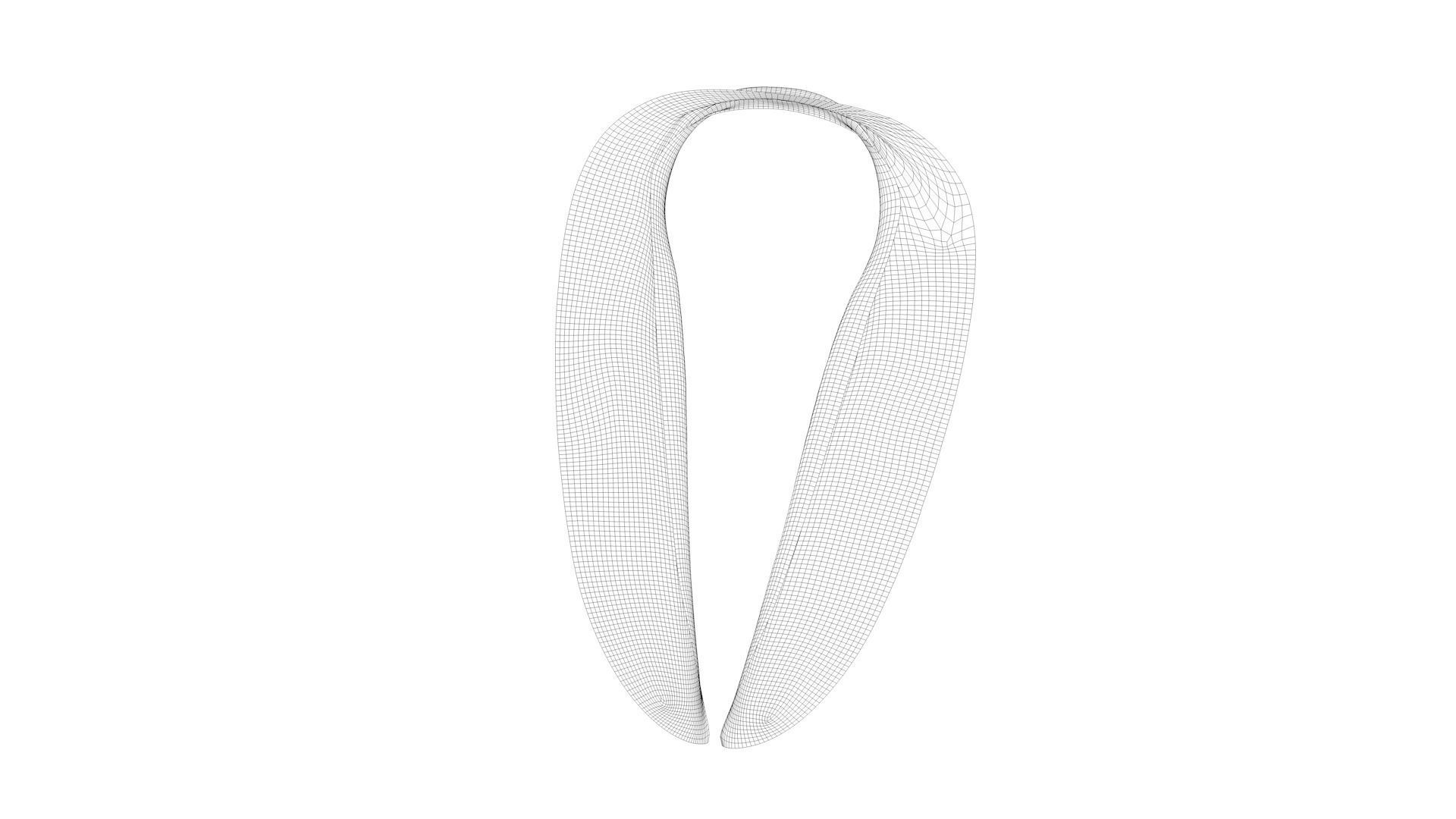 Dress collars scarves and necklaces decorated 3d models 3D model_9