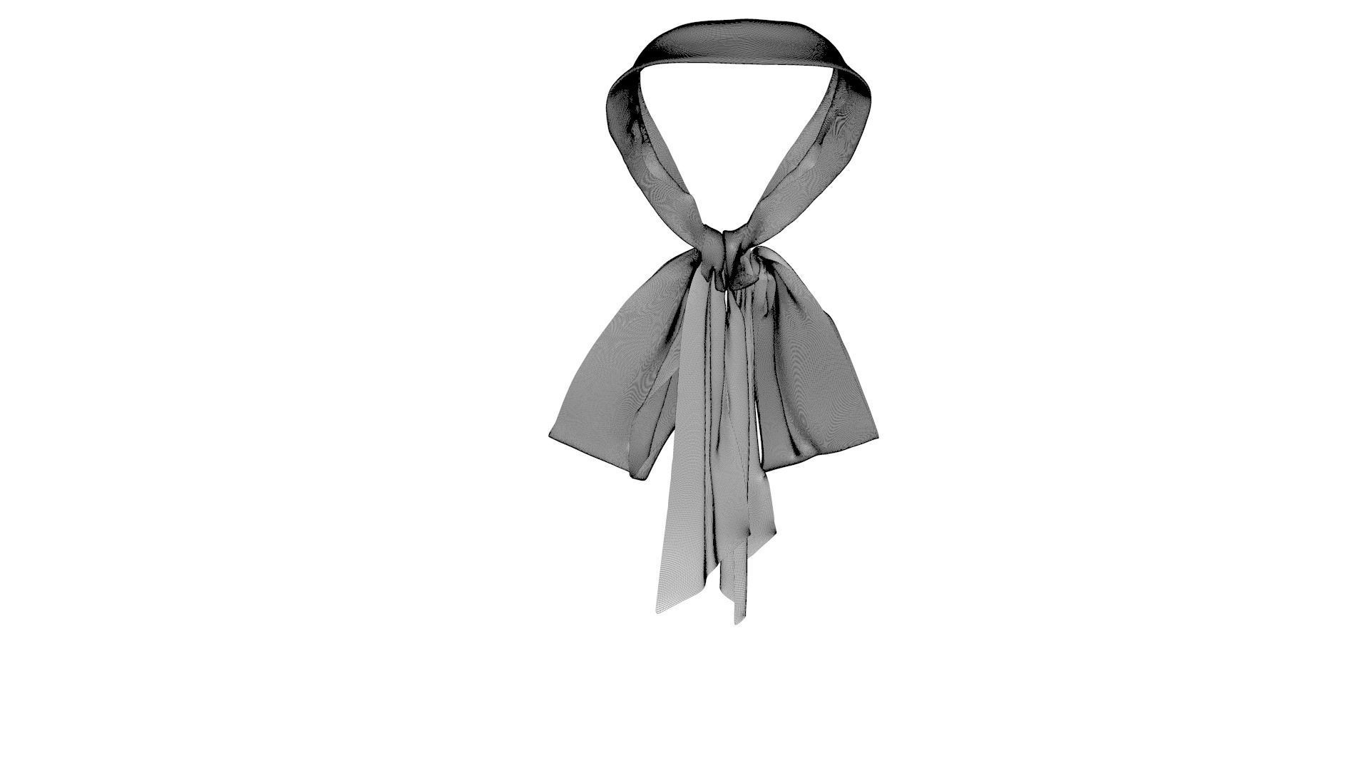 Dress collars scarves and necklaces decorated 3d models 3D model_9