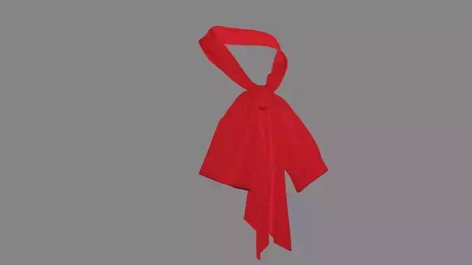 Dress collars scarves and necklaces decorated 3d models