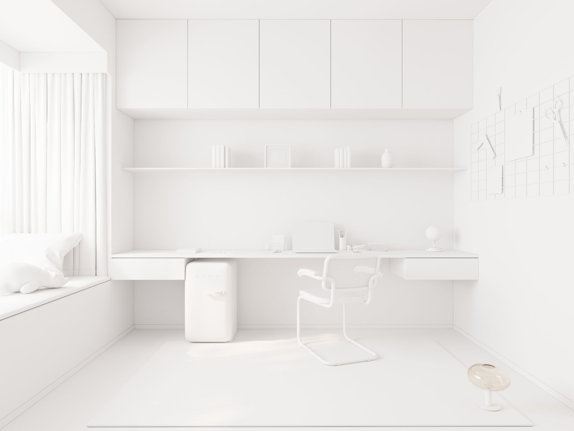 3D model of interior study 3D model_6