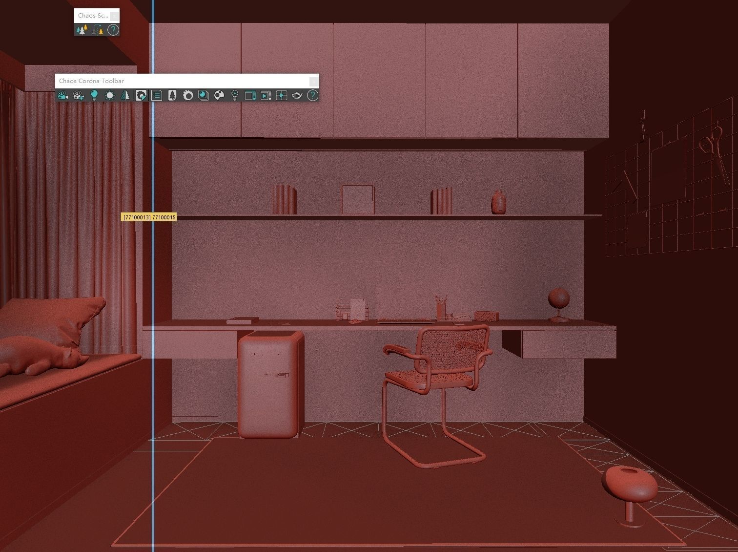 3D model of interior study 3D model_7