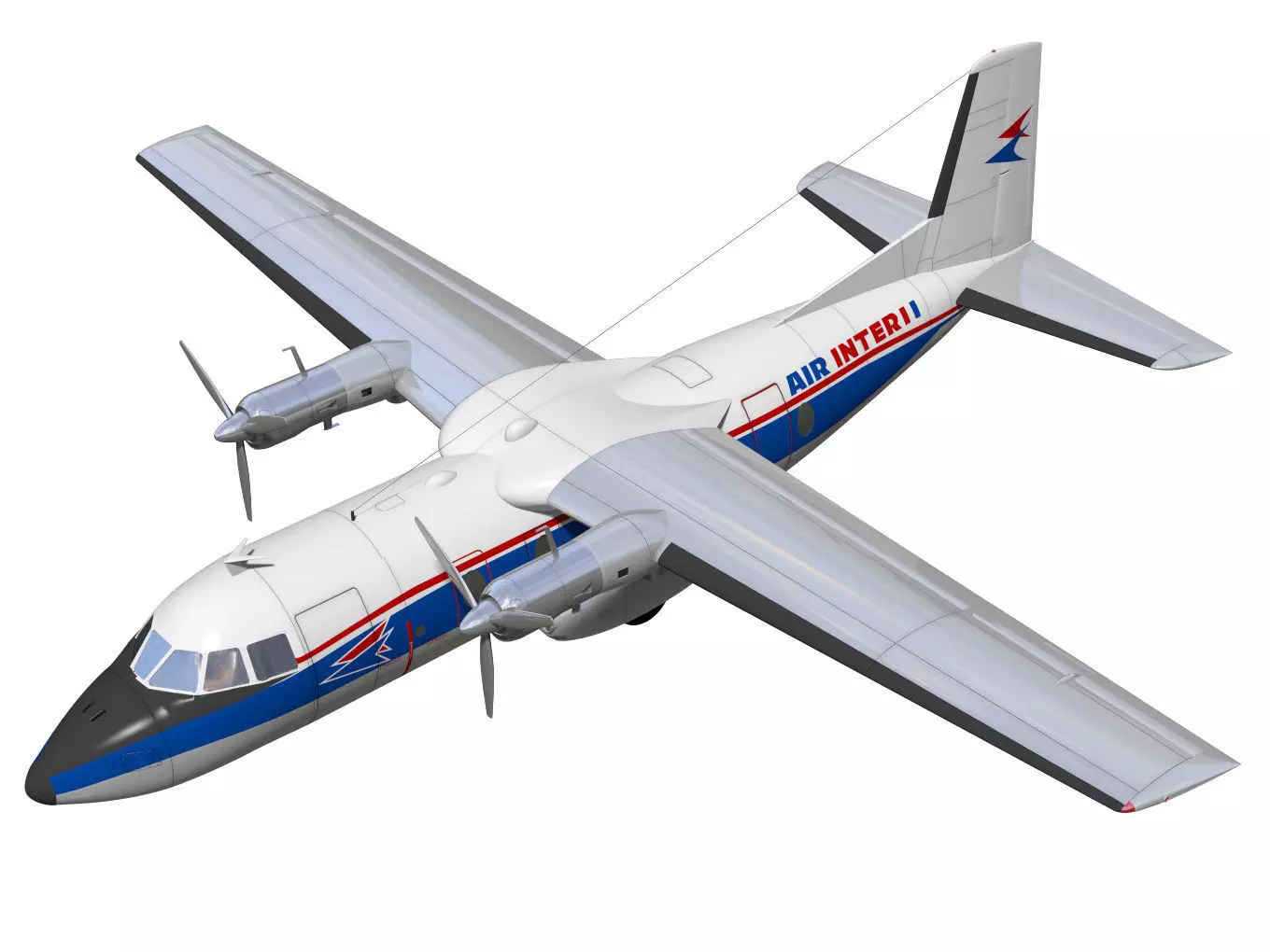 Nord-Aviation Nord 262 fregate 3D model