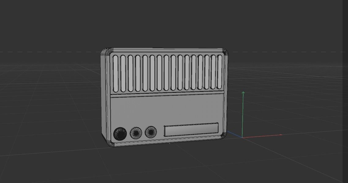 audio Free low-poly 3D model_1