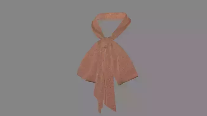 Dress collars scarves and necklaces decorated 3d models